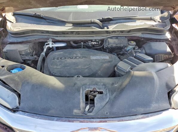 5FNYF6H17KB051159 2019 HONDA PILOT Maroon ძრავის განყოფილების ხედი