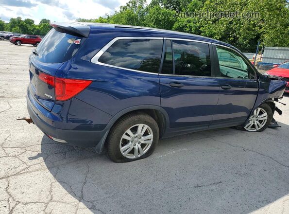 5FNYF6H19HB036462 2017 HONDA PILOT Blue უკანა მარჯვენა