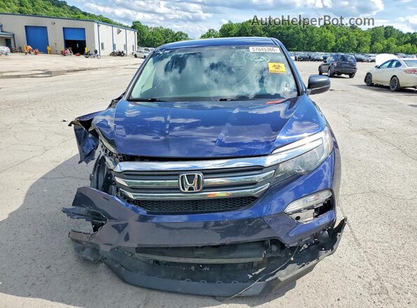 5FNYF6H19HB036462 2017 HONDA PILOT Blue წინა ხედი