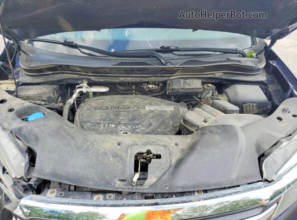 5FNYF6H19HB036462 2017 HONDA PILOT Blue ძრავის განყოფილების ხედი