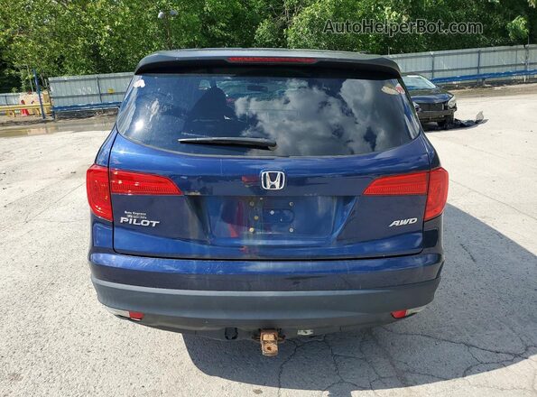5FNYF6H19HB036462 2017 HONDA PILOT Blue უკანა ხედი