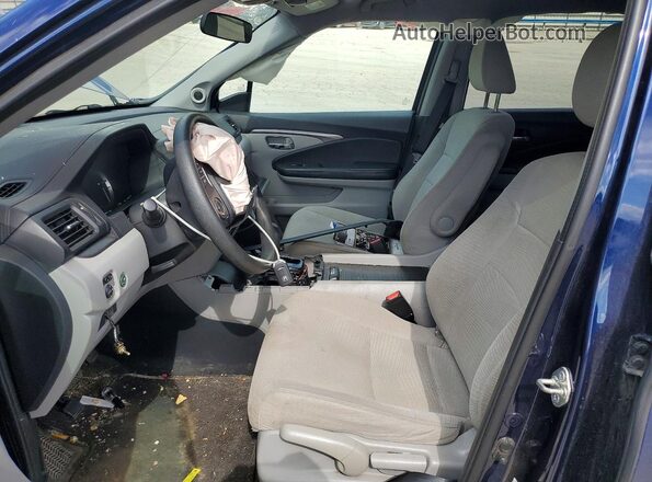 5FNYF6H19HB036462 2017 HONDA PILOT Blue წინა სალონის ხედი