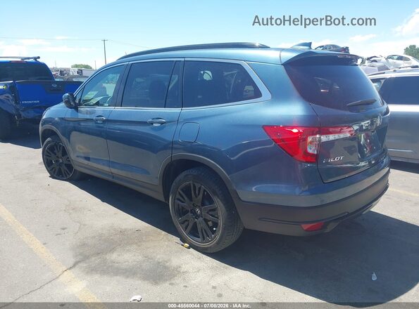 5FNYF6H20NB026679 2022 HONDA PILOT Blue Trasero izquierdo