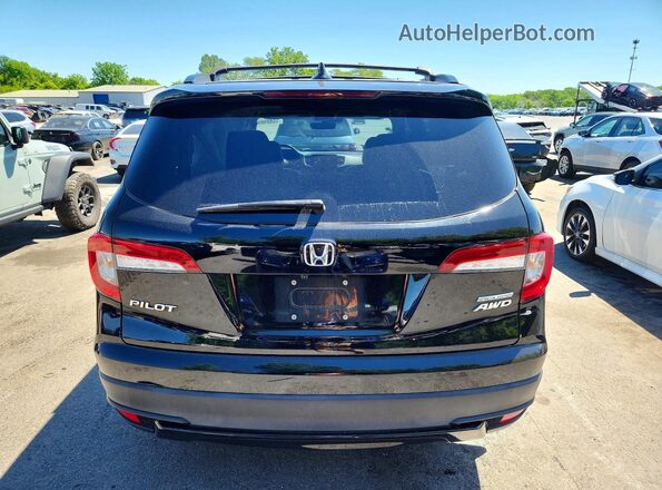 5FNYF6H23NB025817 2022 HONDA PILOT Black Widok z tyłu