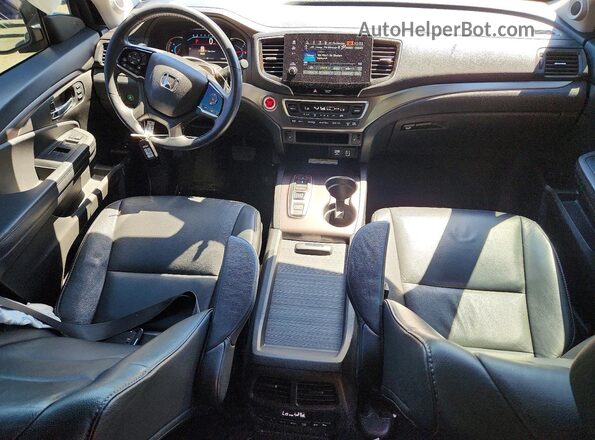 5FNYF6H23NB025817 2022 HONDA PILOT Black Widok deski rozdzielczej
