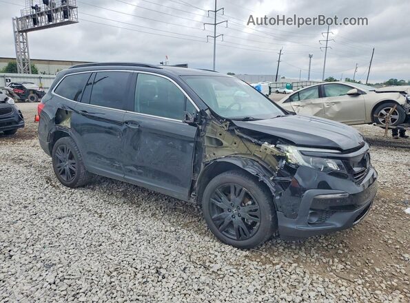5FNYF6H25MB034288 2021 HONDA PILOT Black Передня права чверть