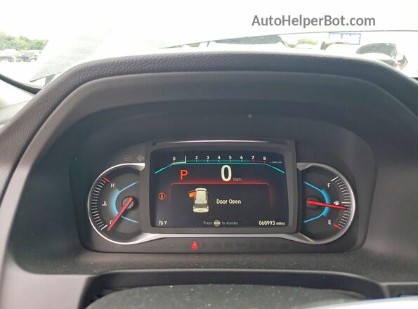 5FNYF6H25MB034288 2021 HONDA PILOT Black Вид щитка приладів
