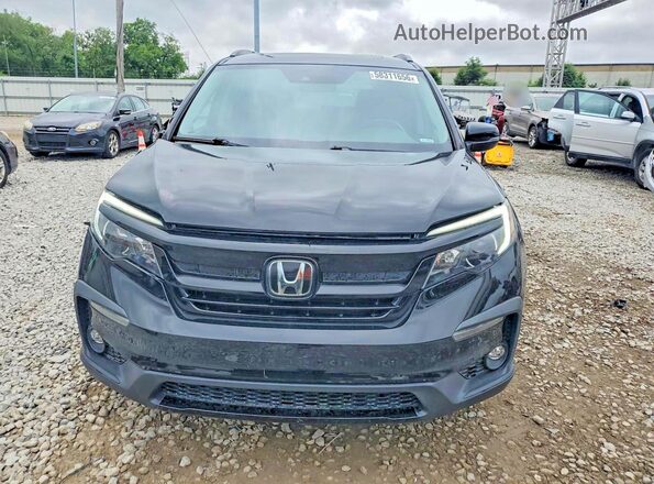 5FNYF6H25MB034288 2021 HONDA PILOT Black Вид спереду