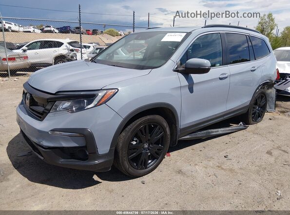 5FNYF6H26NB055989 2022 HONDA PILOT Blue Передня ліва чверть