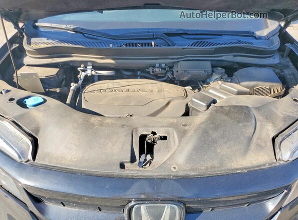 5FNYF6H27MB027939 2021 HONDA PILOT Black Engine compartment view