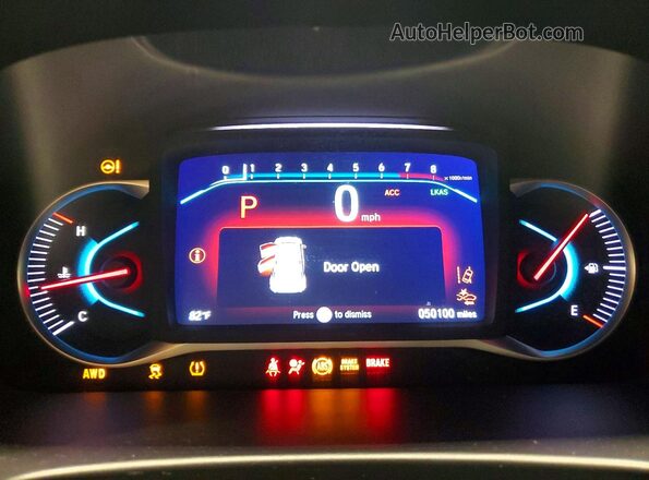 5FNYF6H27MB051383 2021 HONDA PILOT Black Vista del cuadro de instrumentos