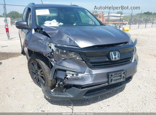 5FNYF6H28MB035886 2021 HONDA PILOT Gray Widok z przodu