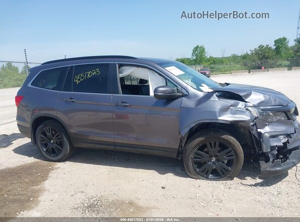 5FNYF6H28MB035886 2021 HONDA PILOT Gray Widok wnętrza z tyłu