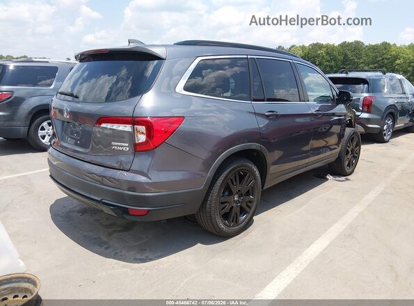 5FNYF6H28MB078608 2021 HONDA PILOT Gray Задня права чверть