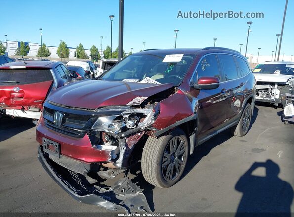 5FNYF6H28NB088041 2022 HONDA PILOT Бордовый Передняя левая четверть
