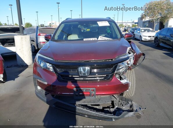 5FNYF6H28NB088041 2022 HONDA PILOT Бордовый Вид задней части салона