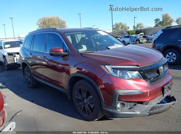 5FNYF6H28NB088041 2022 HONDA PILOT Бордовый Панорамный вид салона 360°