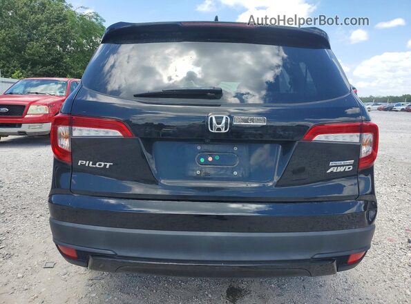 5FNYF6H29MB093831 2021 HONDA PILOT Black Rear view