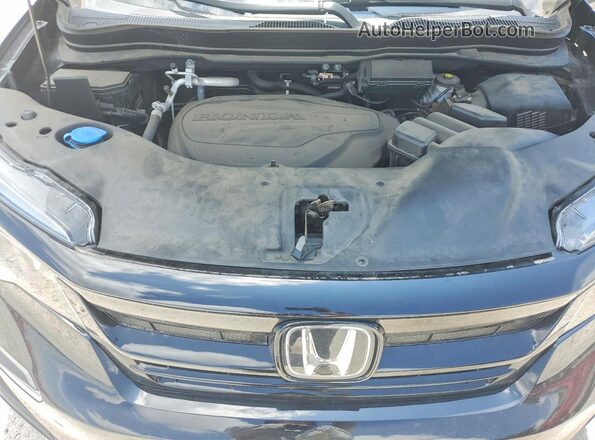 5FNYF6H29MB093831 2021 HONDA PILOT Black Engine compartment view