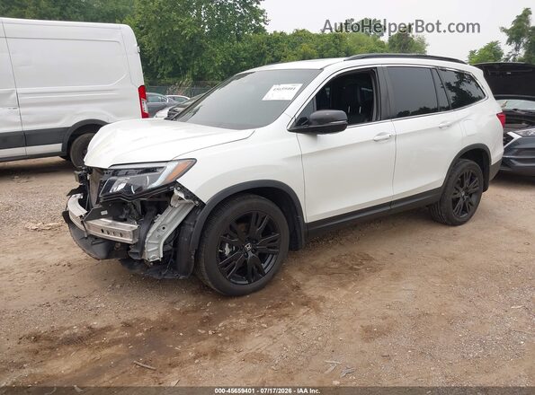5FNYF6H29MB095160 2021 HONDA PILOT White წინა მარცხენა ხედი სამი მეოთხედიდან