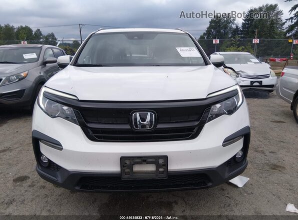 5FNYF6H2XMB007202 2021 HONDA PILOT Белый Вид щитка приборов