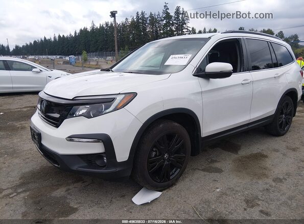 5FNYF6H2XMB007202 2021 HONDA PILOT Белый Передняя левая четверть