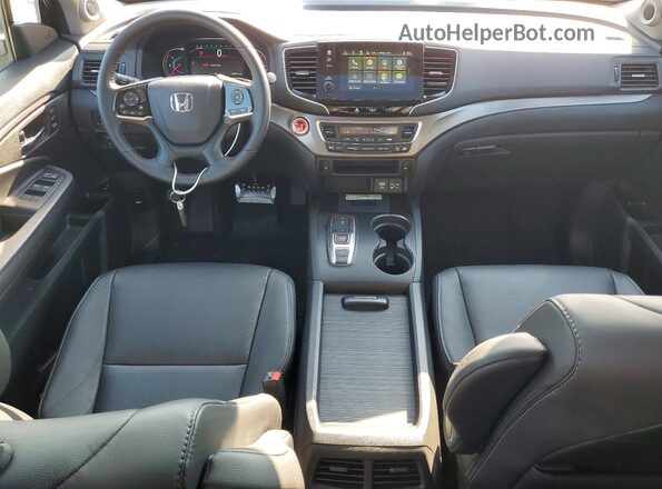 5FNYF6H2XMB032133 2021 HONDA PILOT Gray Вид панелі приладів