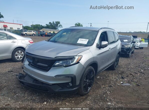 5FNYF6H2XMB103167 2021 HONDA PILOT Silver Առջևի ձախ երեք քառորդ տեսարան