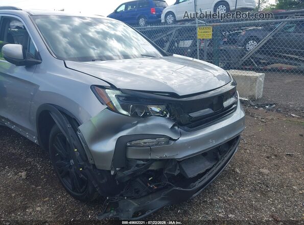 5FNYF6H2XMB103167 2021 HONDA PILOT Silver Դիմացի տեսք