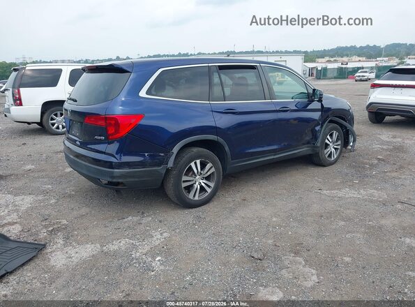 5FNYF6H30HB072090 2017 HONDA PILOT Blue უკანა მარჯვენა