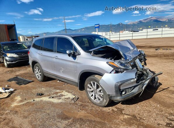 5FNYF6H31MB031008 2021 HONDA PILOT Silver Delantero derecho