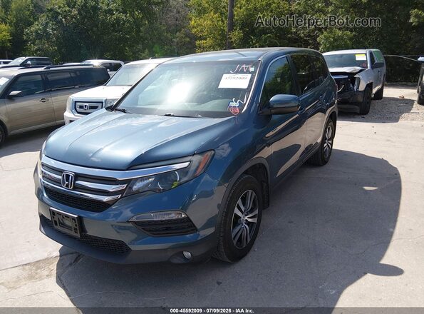 5FNYF6H32JB069326 2018 HONDA PILOT Blue Առջևի ձախ երեք քառորդ տեսարան