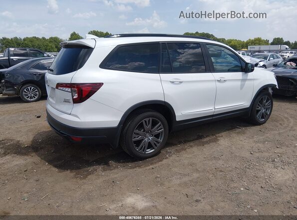 5FNYF6H32NB050703 2022 HONDA PILOT White Задня права чверть