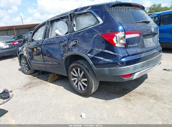5FNYF6H33KB058627 2019 HONDA PILOT Blue Trasero izquierdo