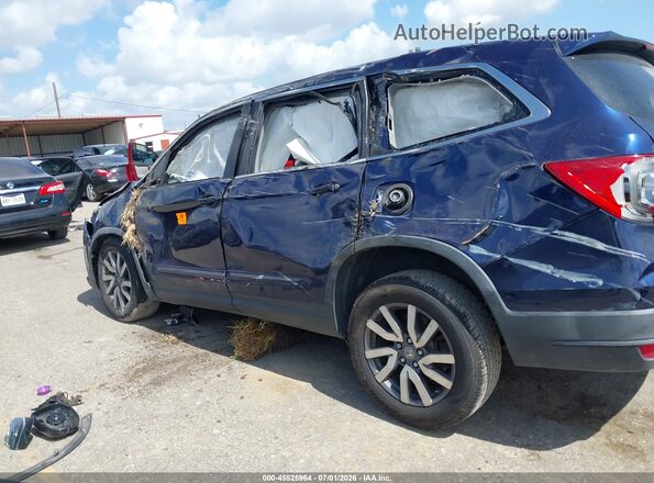 5FNYF6H33KB058627 2019 HONDA PILOT Blue Vista interior trasera