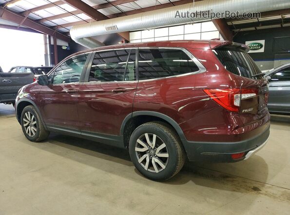 5FNYF6H33LB038461 2020 HONDA PILOT Maroon Trasero izquierdo