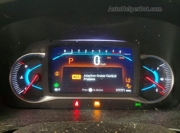 5FNYF6H33LB038461 2020 HONDA PILOT Maroon Vista del cuadro de instrumentos