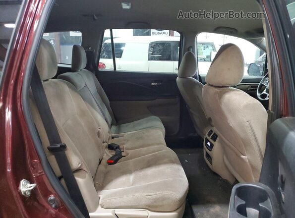 5FNYF6H33LB038461 2020 HONDA PILOT Maroon Vista interior trasera