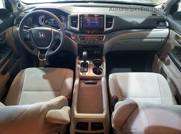 5FNYF6H35GB097811 2016 HONDA PILOT Gray Առջևի վահանակի տեսք