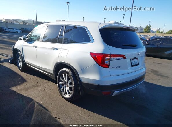 5FNYF6H35KB016038 2019 HONDA PILOT White Trasero izquierdo