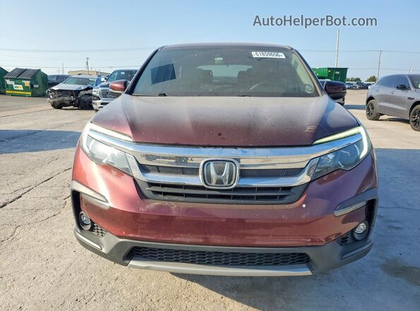 5FNYF6H35KB063439 2019 HONDA PILOT Red Вид спереду