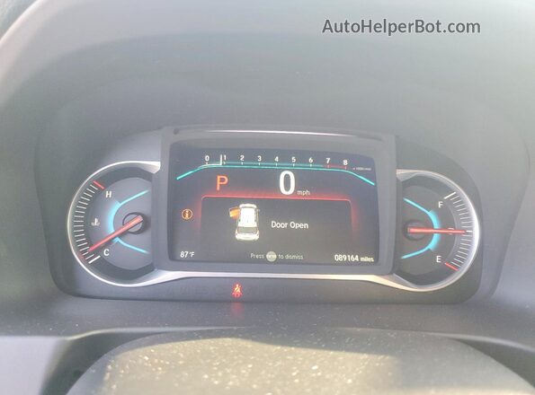 5FNYF6H35KB063439 2019 HONDA PILOT Red Вид щитка приладів