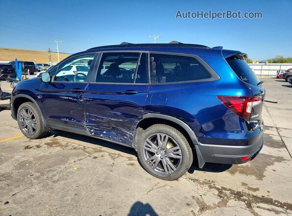 5FNYF6H35NB073148 2022 HONDA PILOT Blue Tył lewy