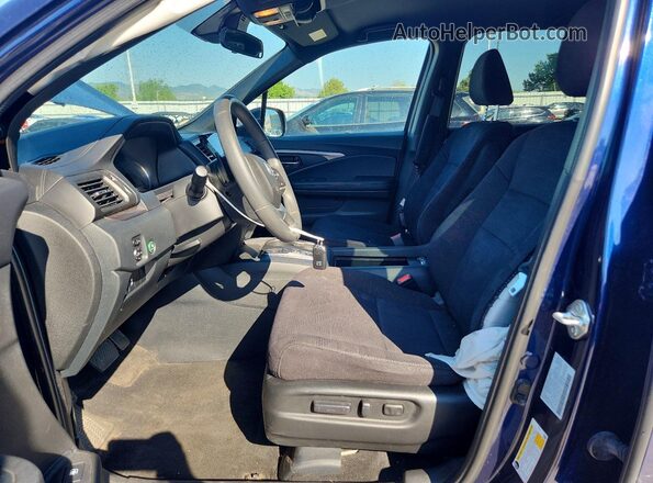 5FNYF6H35NB073148 2022 HONDA PILOT Blue Widok wnętrza z przodu