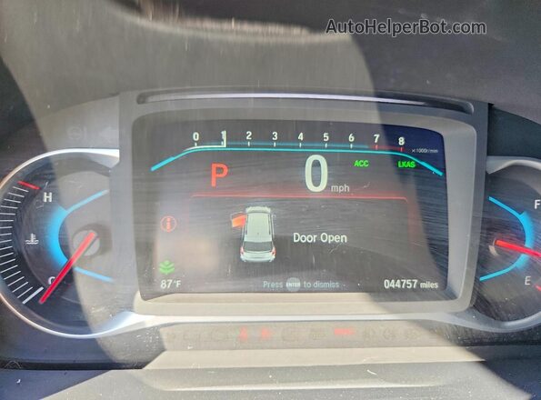 5FNYF6H35NB073148 2022 HONDA PILOT Blue Widok zestawu wskaźników