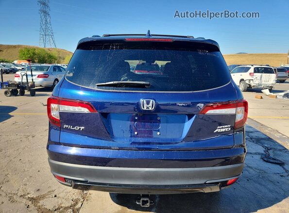 5FNYF6H35NB073148 2022 HONDA PILOT Blue Widok z tyłu