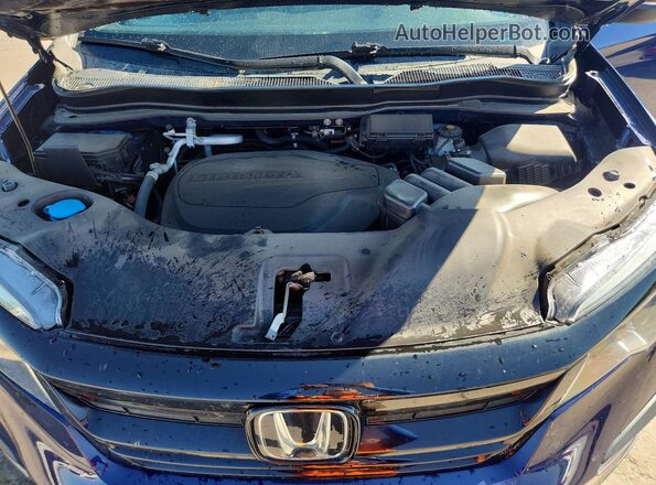 5FNYF6H35NB073148 2022 HONDA PILOT Blue Widok komory silnika
