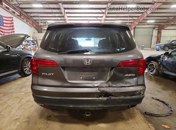 5FNYF6H36JB022767 2018 HONDA PILOT Угольный Вид сзади
