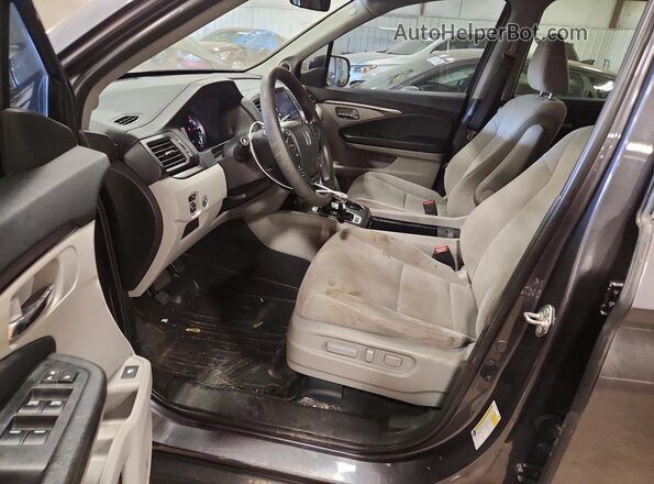 5FNYF6H36JB022767 2018 HONDA PILOT Угольный Вид салона спереди