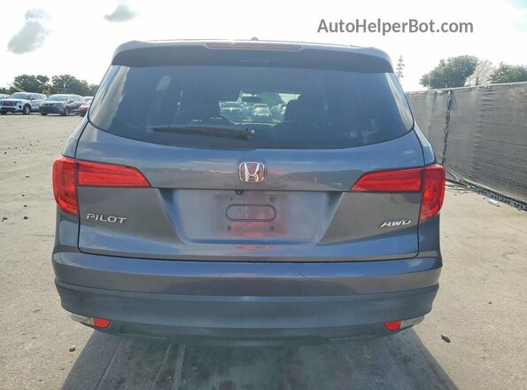 5FNYF6H36JB032909 2018 HONDA PILOT Gray Rear view